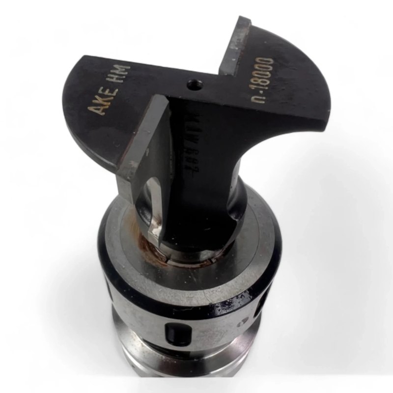 HSK 63 F Spannzangenfutter mit austauschbaren Spannzangen und HW Profilfräser Ø 22 mm, L=40 mm, Z=2