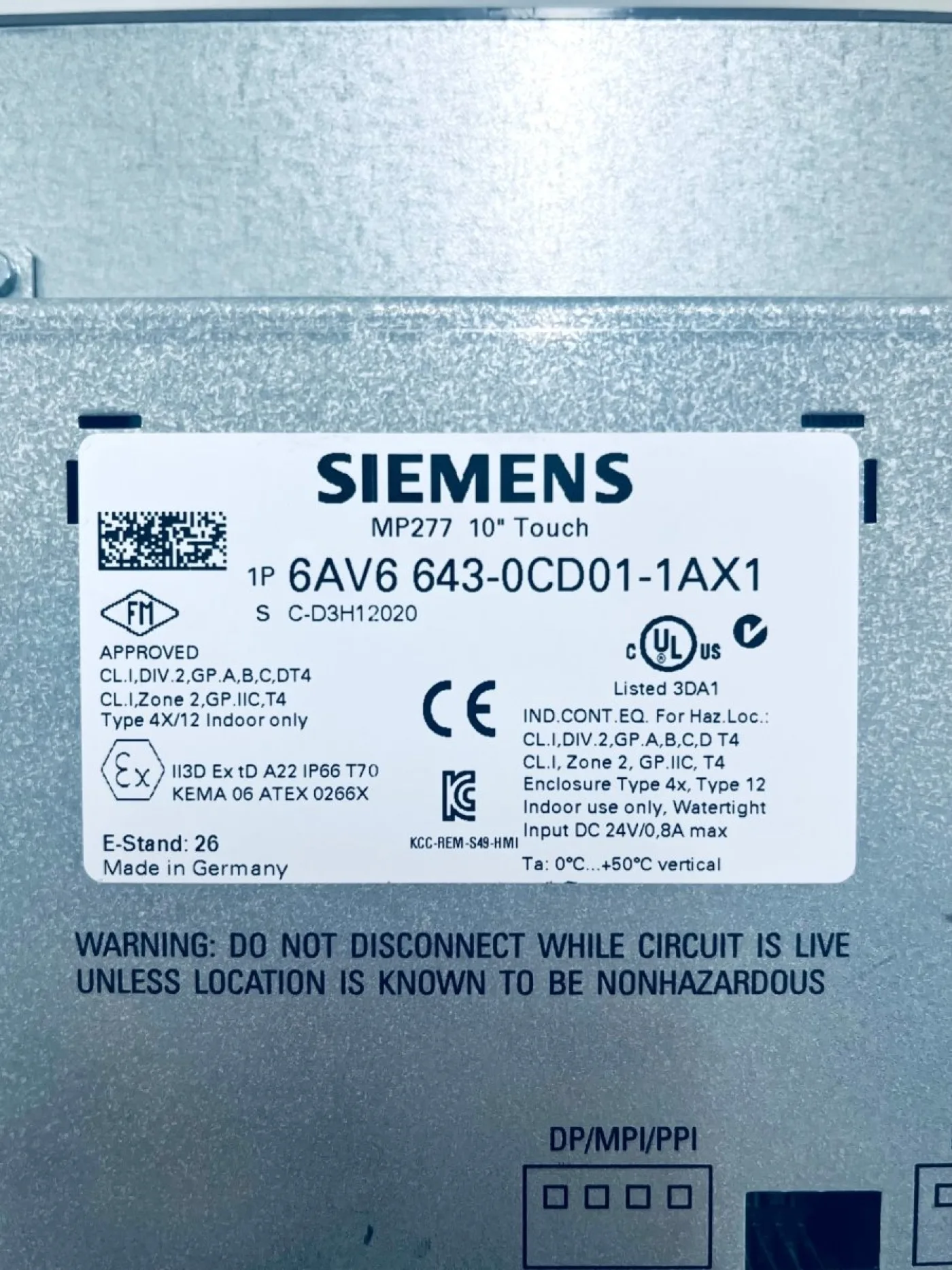 Siemens 6AV6 643-0CD01-1AX1 - 3