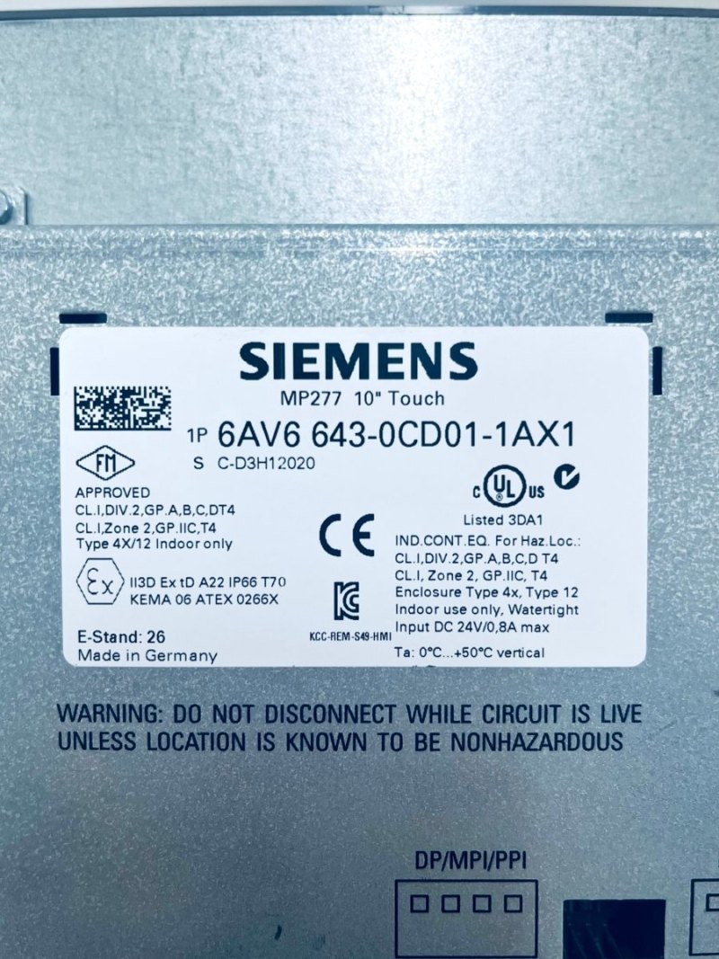 Siemens 6AV6 643-0CD01-1AX1