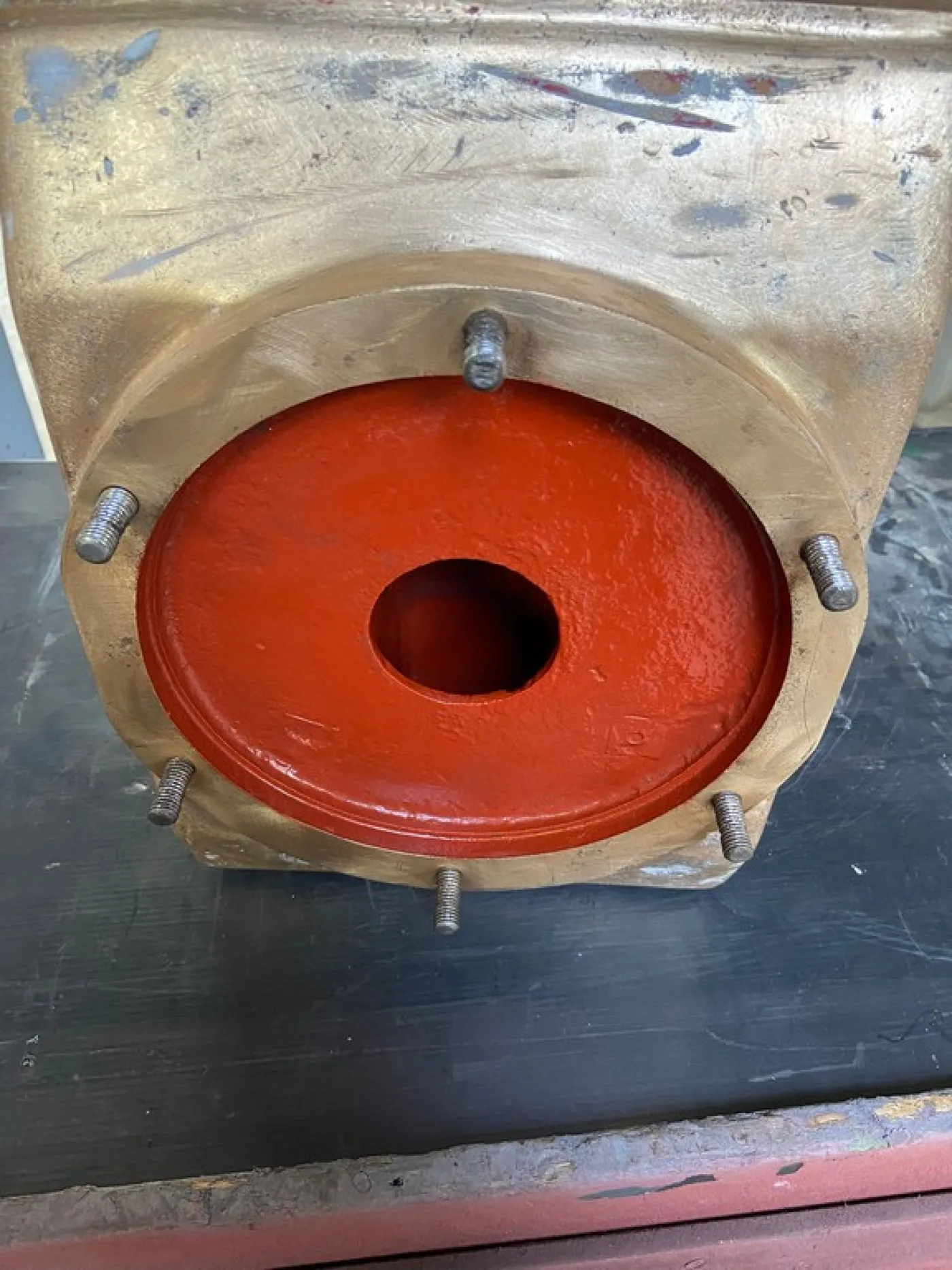 PISTON PUMP AMBROSI MOD. 200HL, SINGLE-CYLINDER, BRONZE BODY PUMP, SECOND-HAND MACHINE - 6