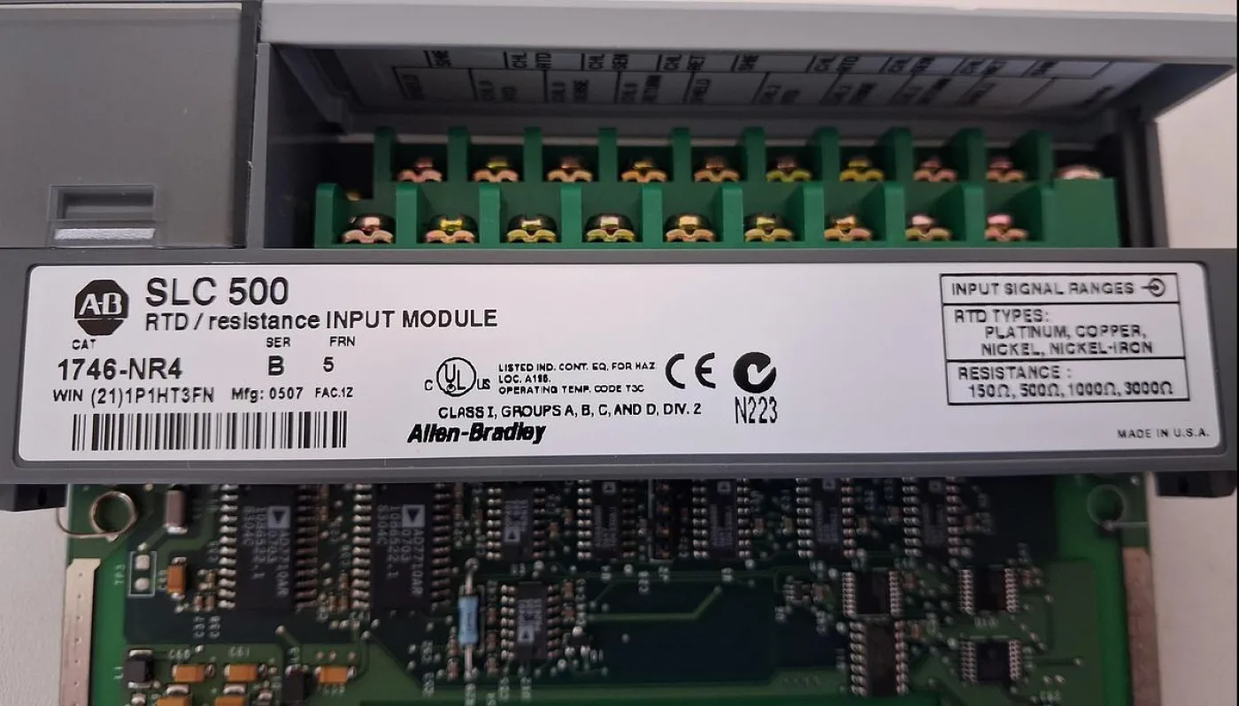 Allen-Bradley SLC 500 1746-NR4 RTD Resistance Input Module - 6