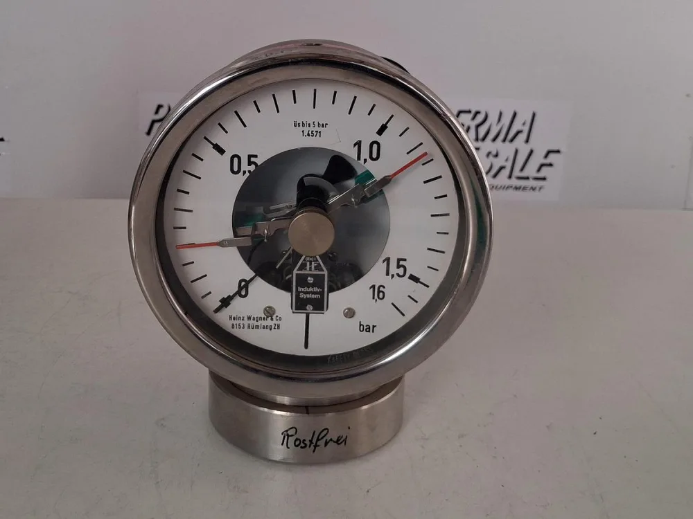 WIKA NG160 Pressure Gauge 0–1.6 bar with Inductive Contact