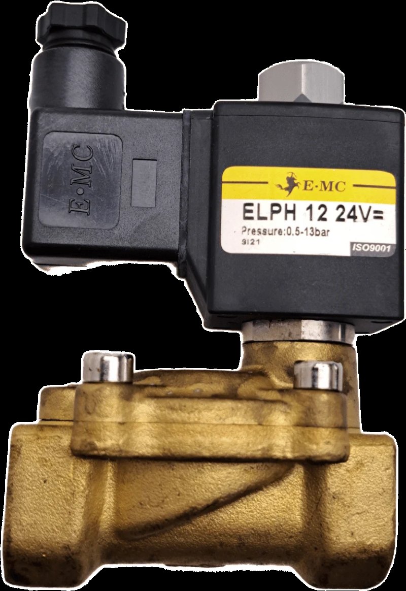 E-MC ELPH 12 24V= 2/2-Wege Messing-Magnetventil
