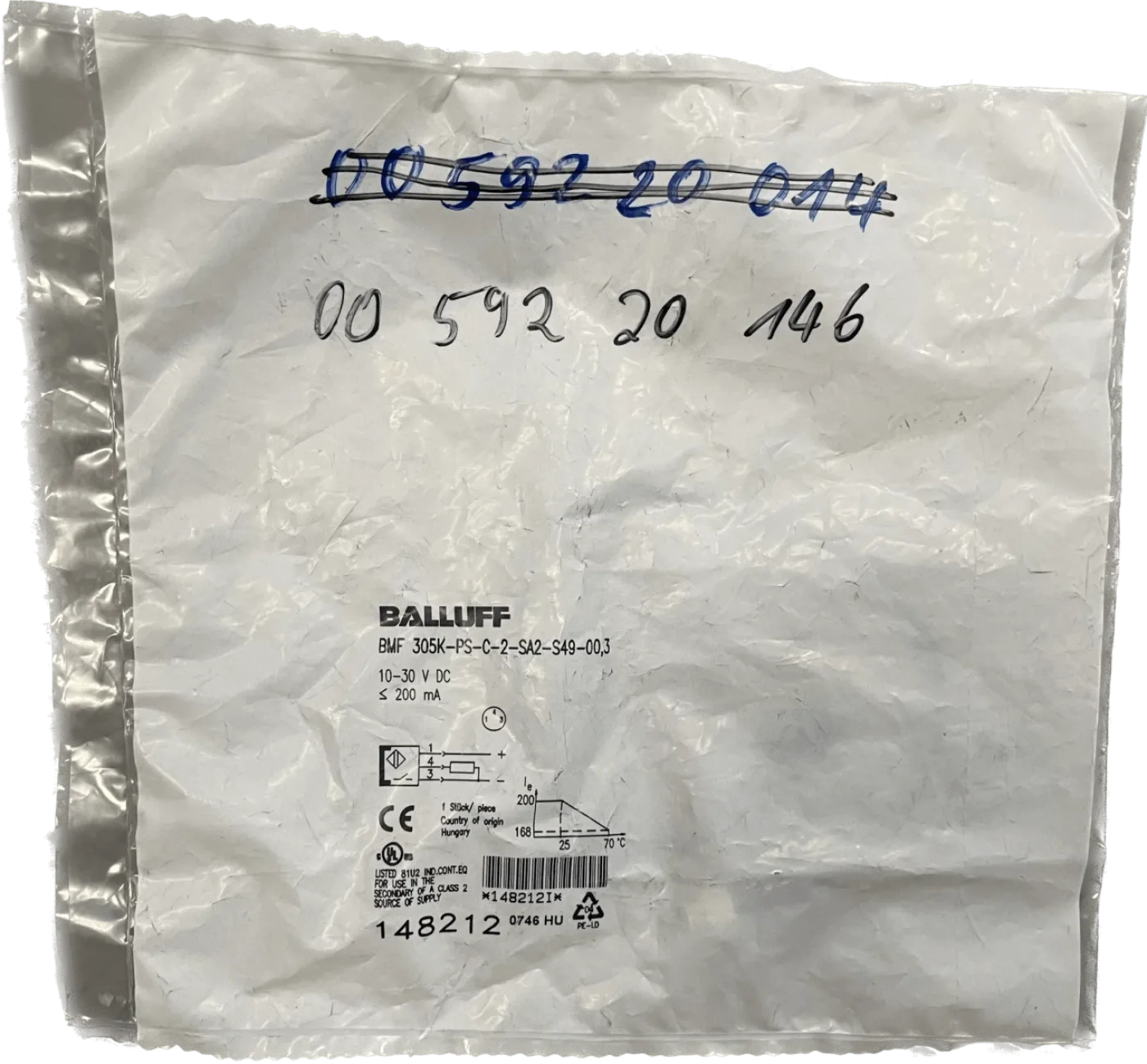 BALLUFF Magnetfeld-Sensoren für mehrere Nutformen BMF 305K-PS-C-2-SA2-S49-00,3 - 2