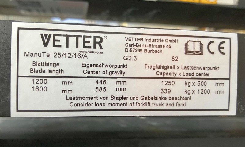 Teleskopgabel Vetter MTGZ25/12/16/A (2003)