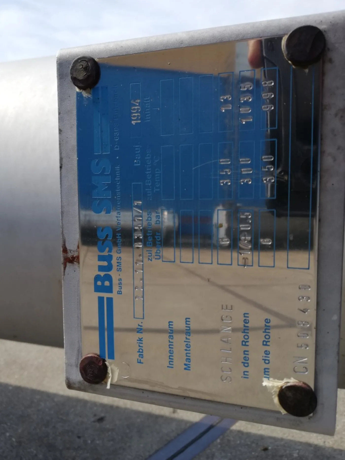 Buss-SMS Falling film 73 m2 - Falling film evaporator - 3