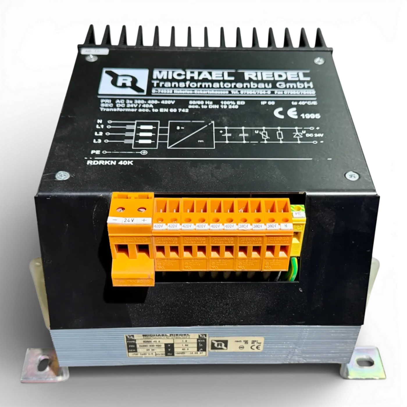 Michael Riedel Transformator Gleichrichter RDRKN 40 K | Art.-Nr. RDRKN 40 K - 1