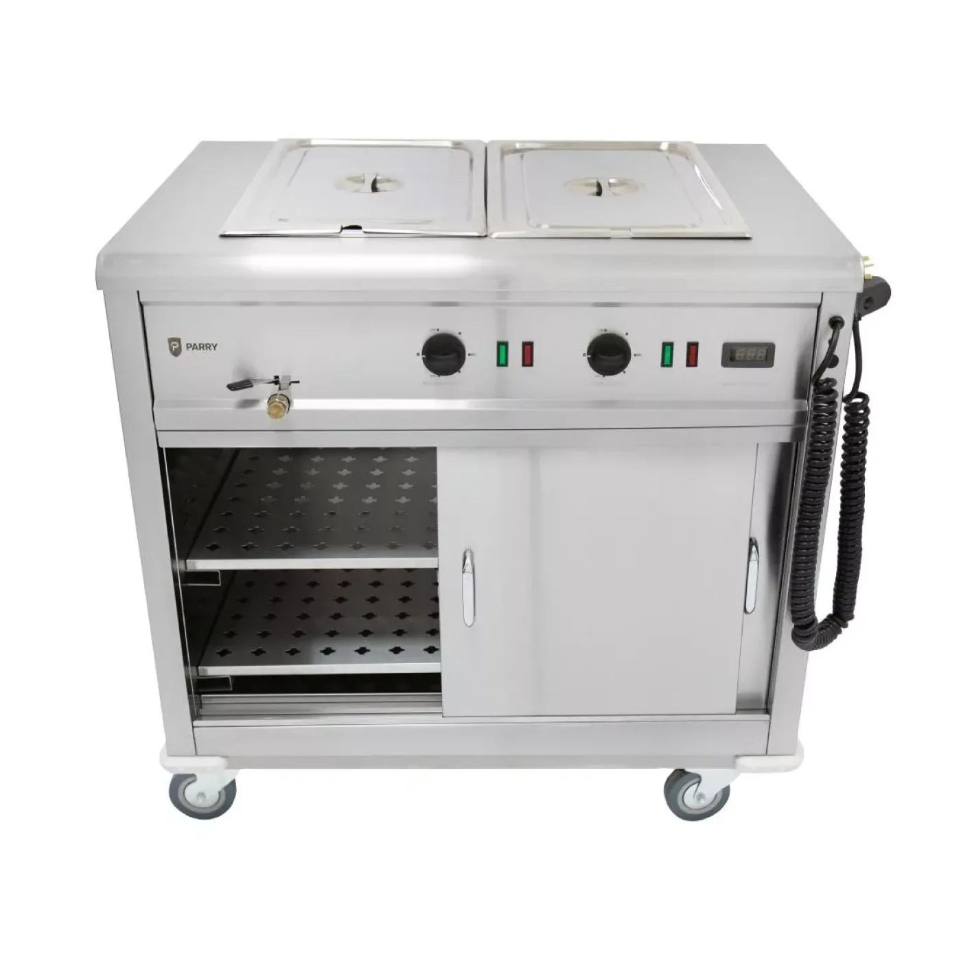 Parry Mobile Servery with Bain Marie Top MSB9 - islandcatering - 2