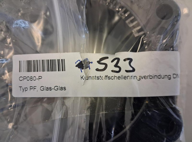 QVF Schellenringsystem Typ PF für Glas-Glas-Verbindungen DN100