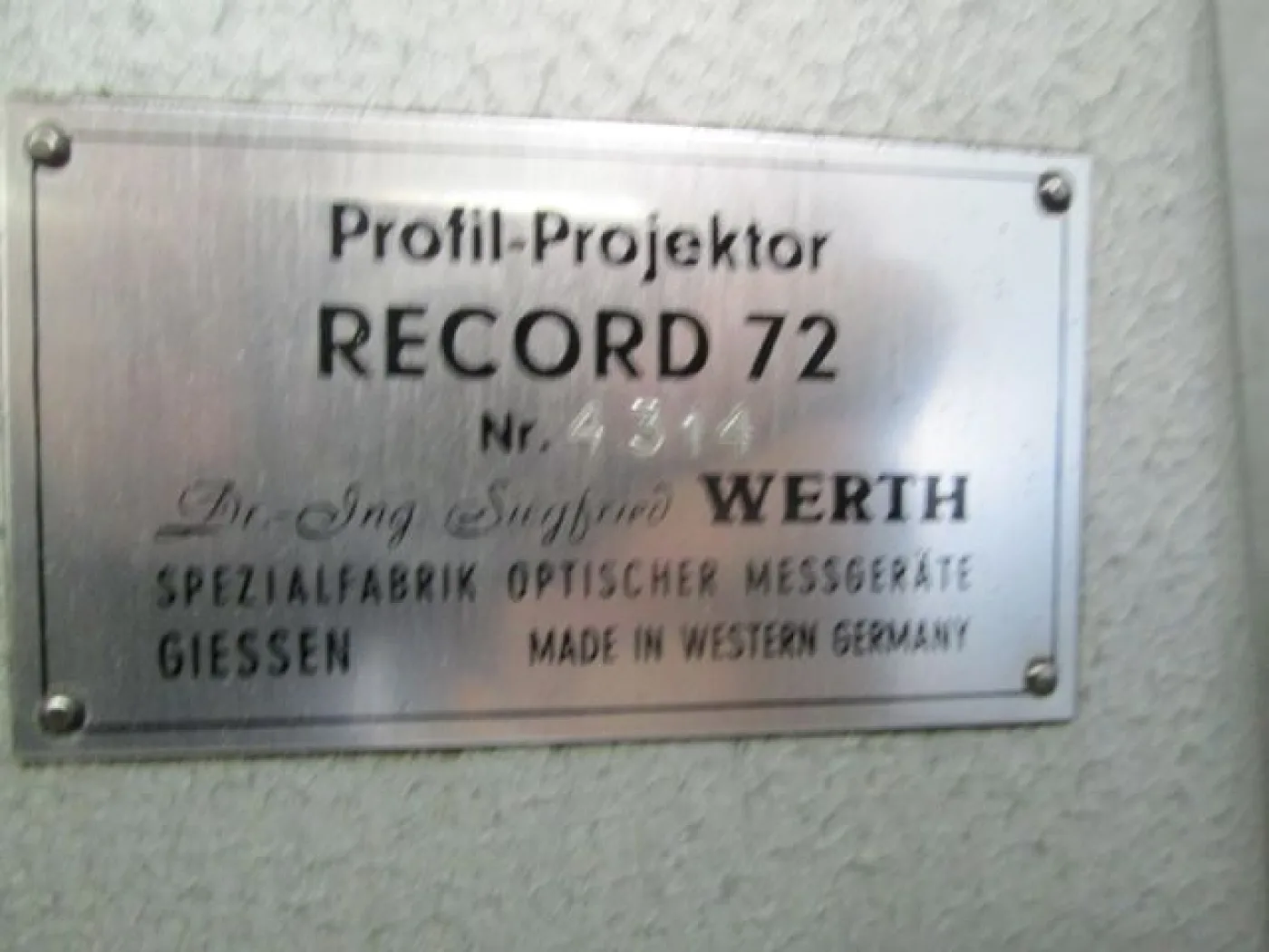 Record 72 WERTH - 1