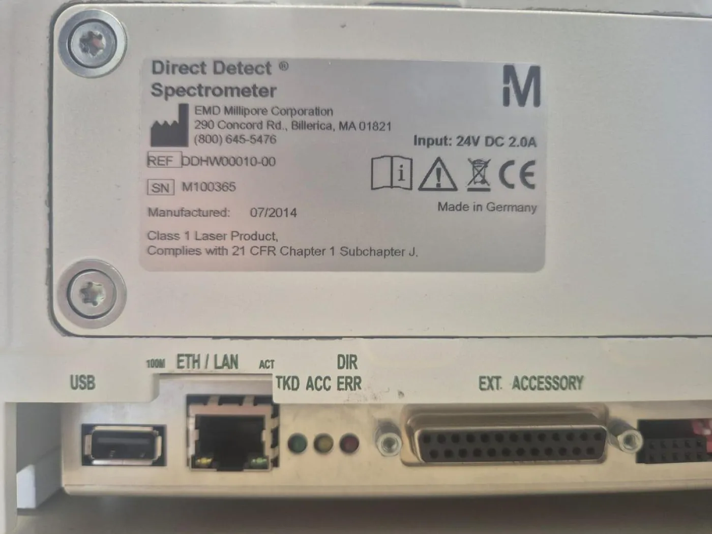Merck Millipore Direct Detect Spectrometer - 3