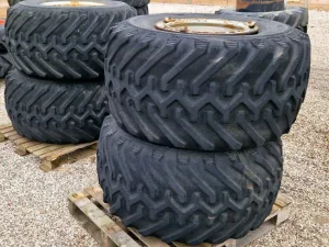 Set of 48 x 25.00 - 20 Goodyear tyres on rims, to suit Bateman Hi-Lo Sprayer &amp; similar