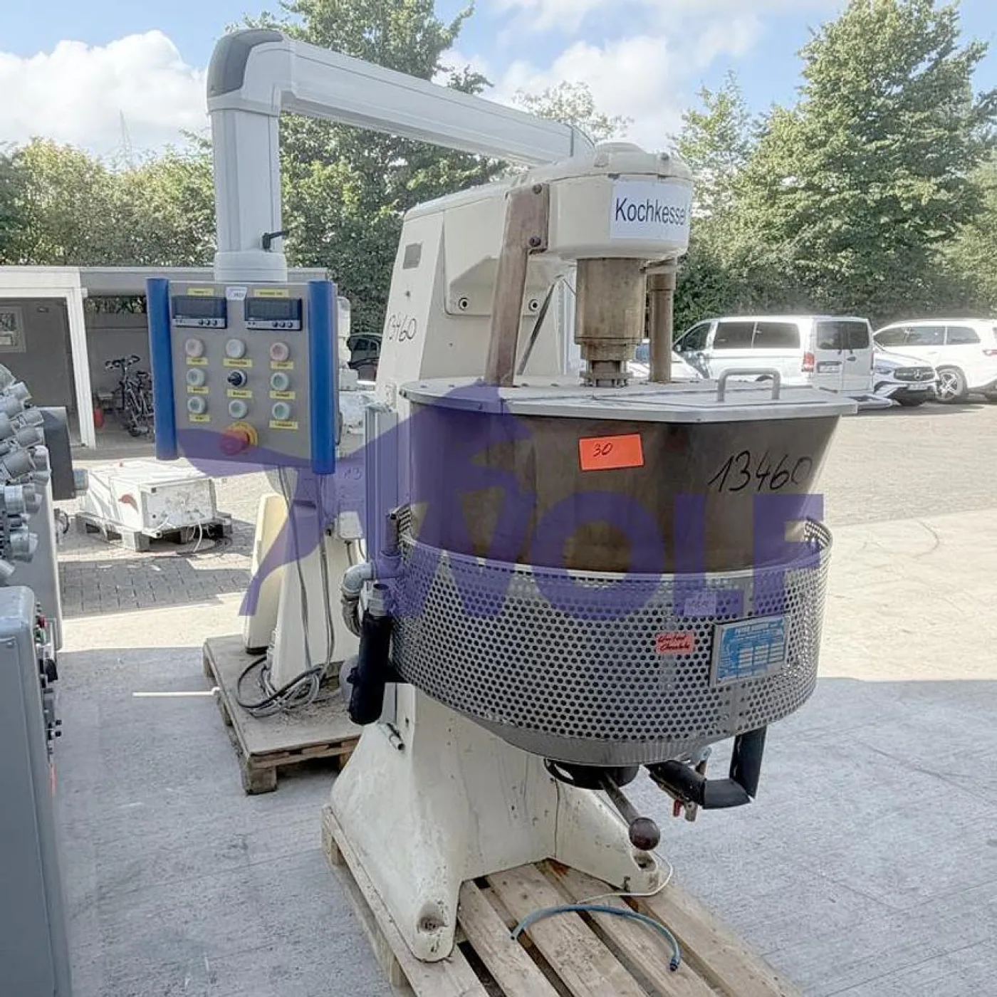 Universal-Kochrührwerk KLÖCKNER HÄNSEL - Type HFA, mit Kupferkessel ca. 280 Liter, 2015. - 2