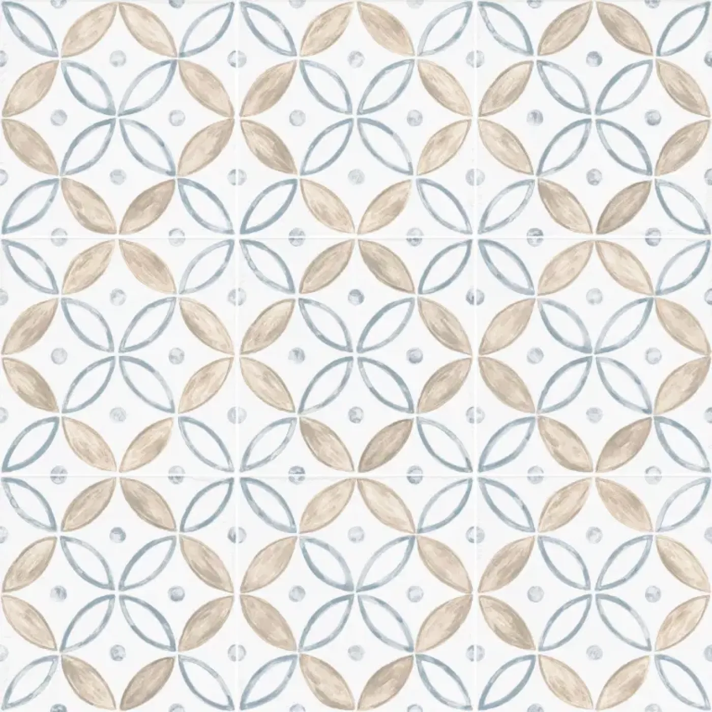 Deserto 10MM Blue Design tegel semi mat 20x20 cm - 1