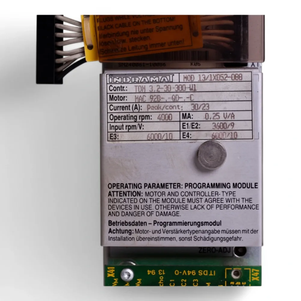 Indramat TDM 3.2-30-300-W1 MOD 13/1X052-088 Servo Controller