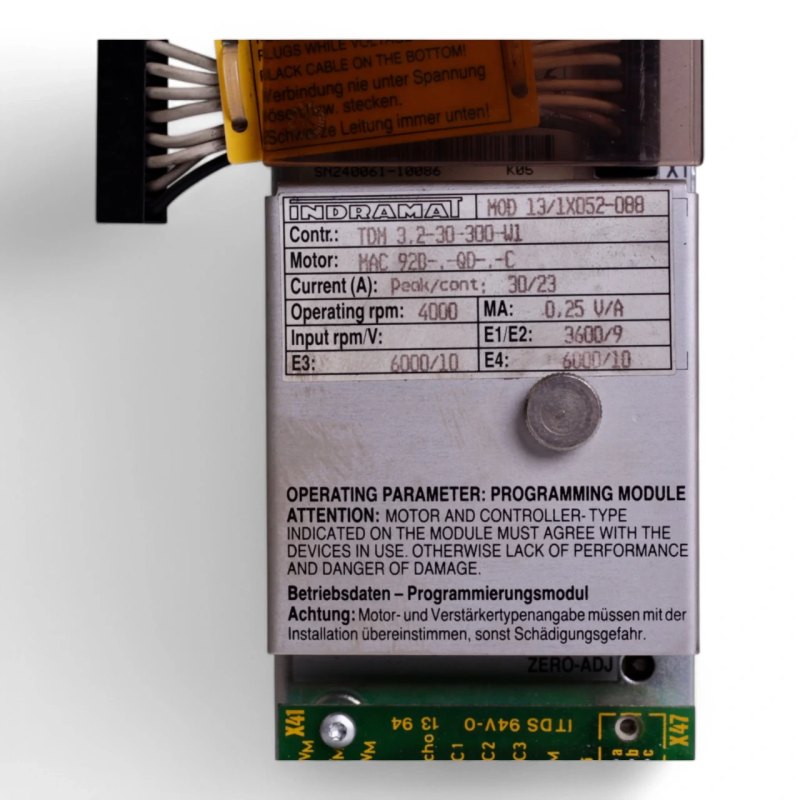 Indramat TDM 3.2-30-300-W1 MOD 13/1X052-088 Servo Controller
