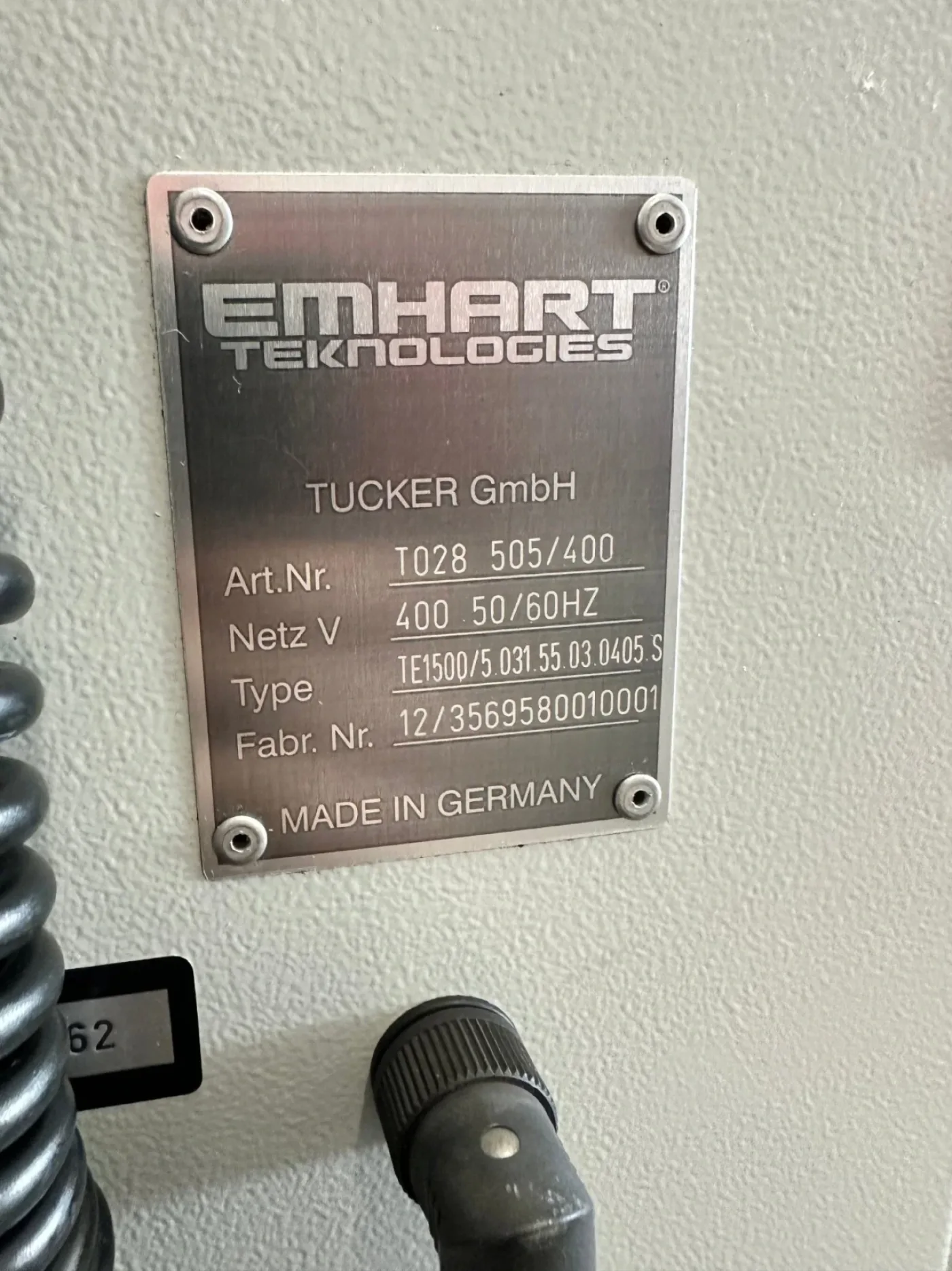 Stanley / Emhart Tucker TE1500 - 5