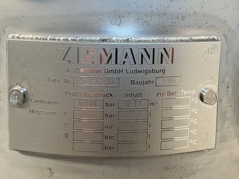 Ziemann 120 L - Stirring vessel