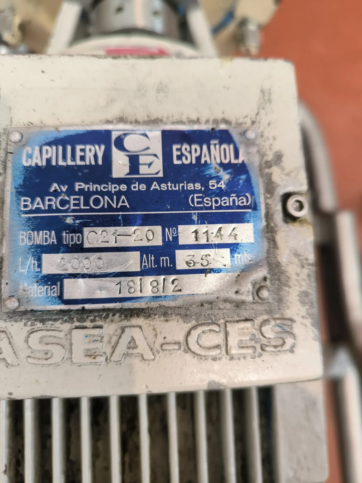 SKID TROLLEY WITH SPANISH CAPILLERY CENTRIFUGAL PUMP C21-20 WITH FILTER - 1