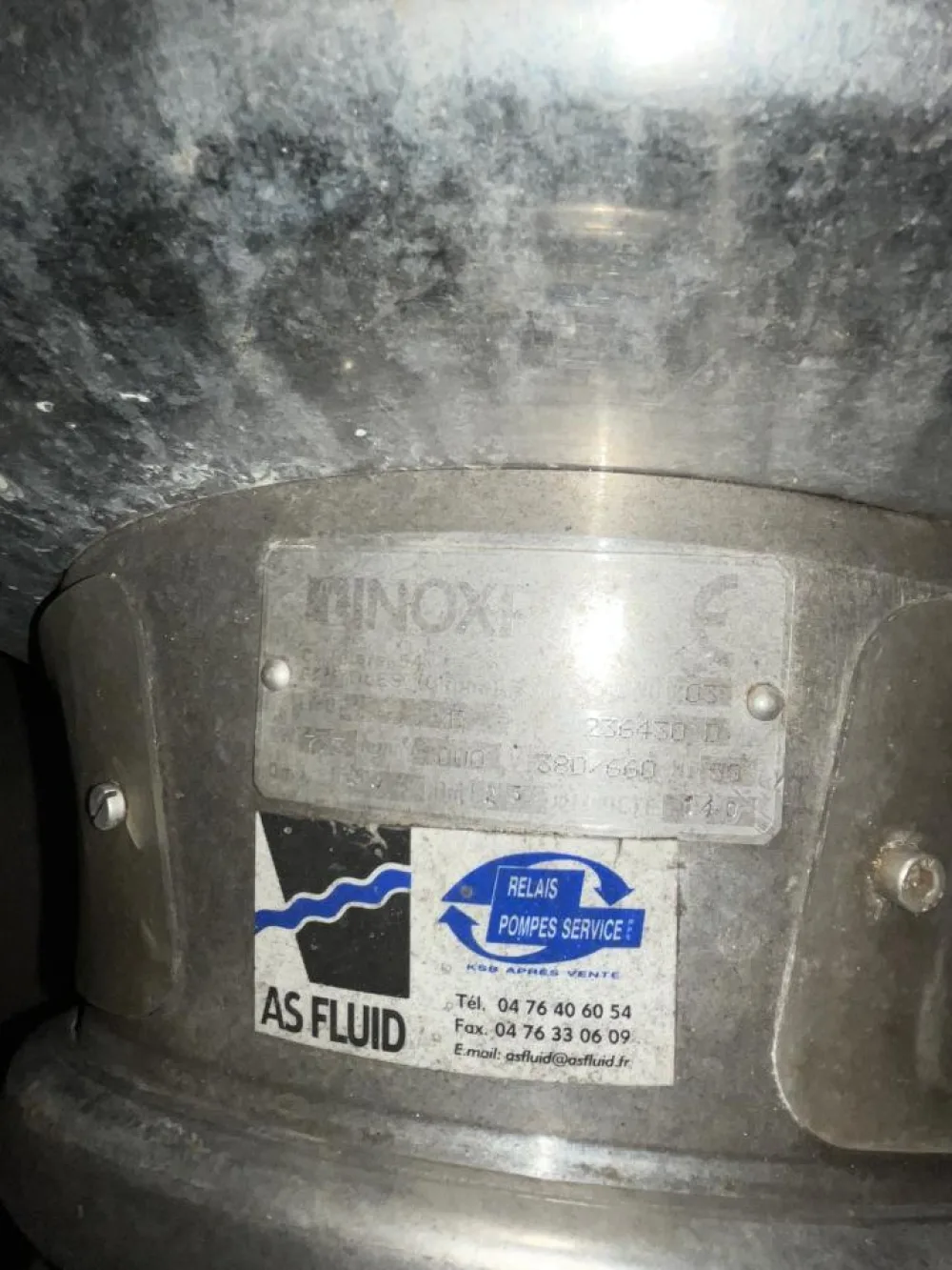 2003 Inoxpa Inoxpa PROLAC S35F Stainless Steel Contact Parts Centrifugal Pump