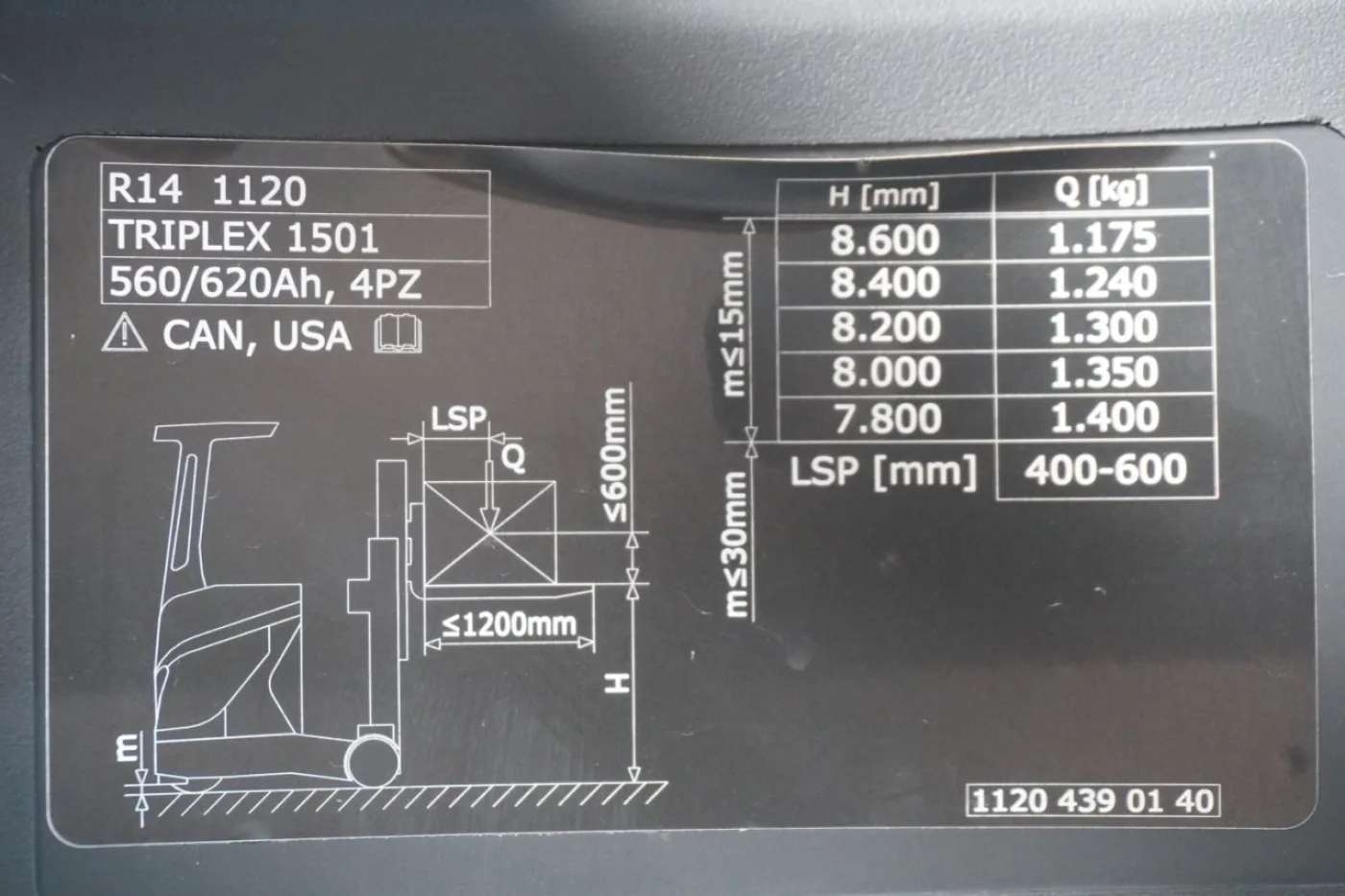 Schubmaststapler Linde R 14 1120 (2019) - 8