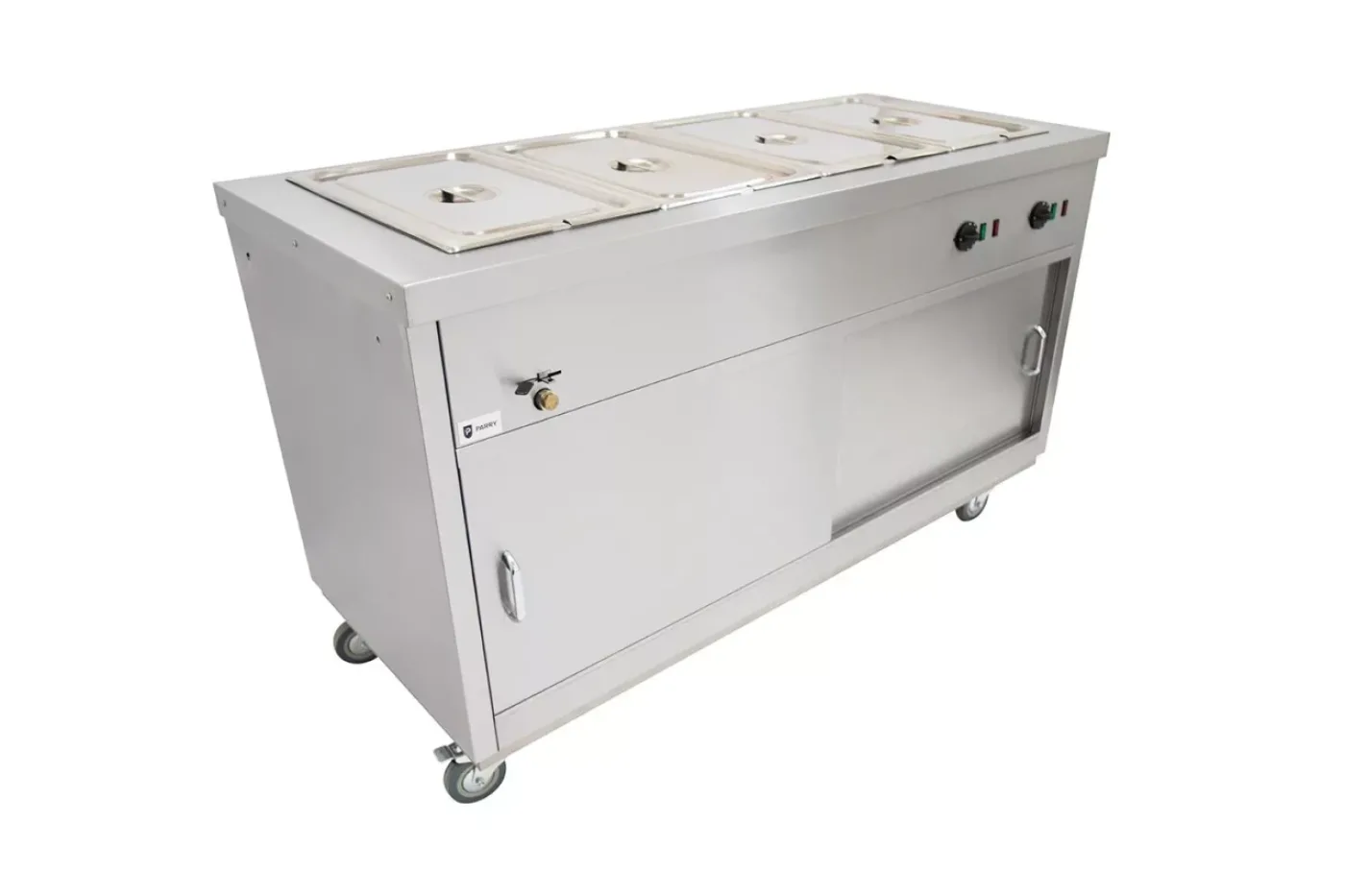 Parry Hot Hold HOT15BM electric mobile hot cupboard with bain marie 4 x 1]1 GN 150cm. - islandcatering - 1