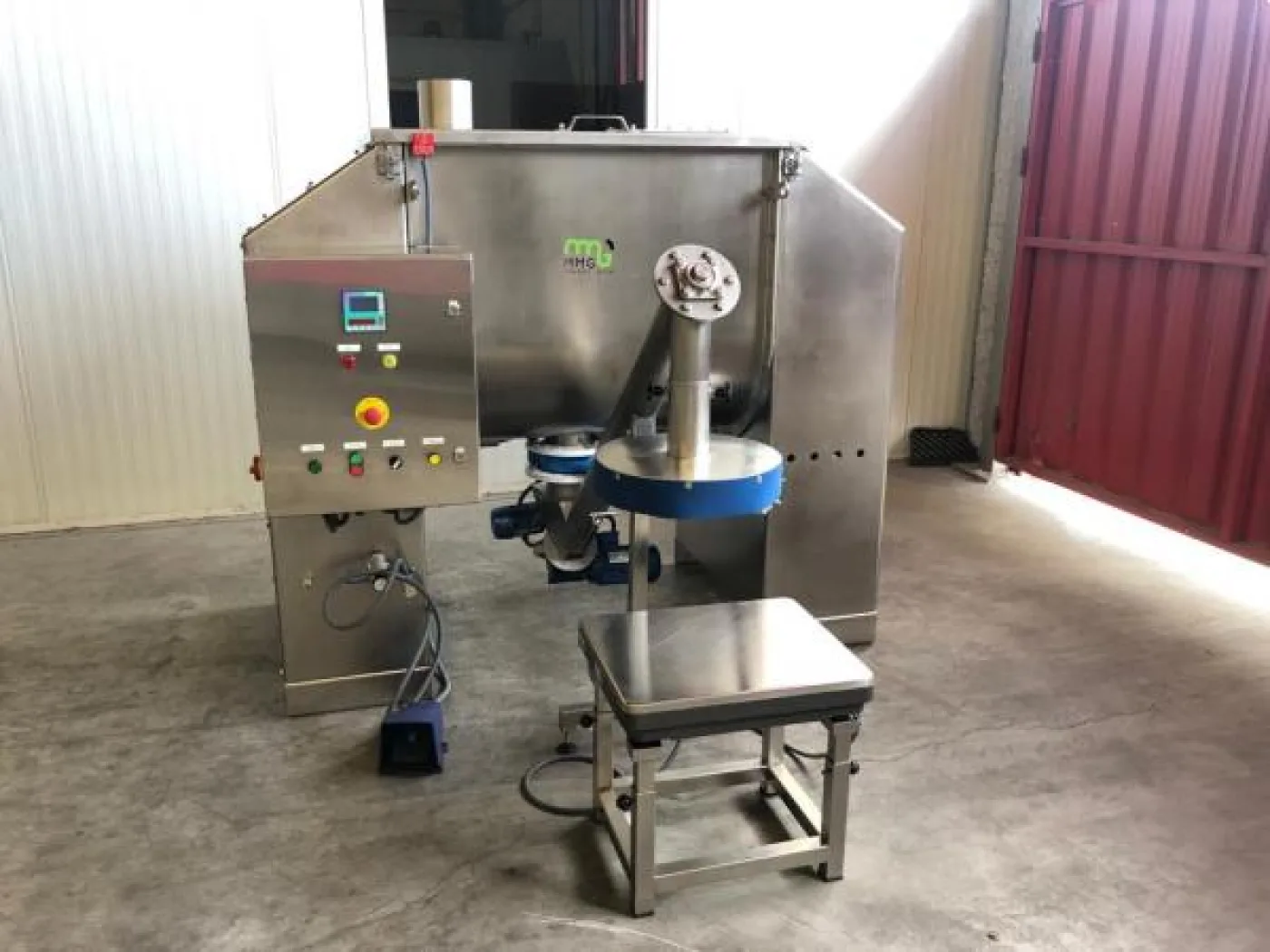 Mezcladora de 500 litros en acero inoxidable 316 con sistema de pesaje para cubos NUEVO - 1