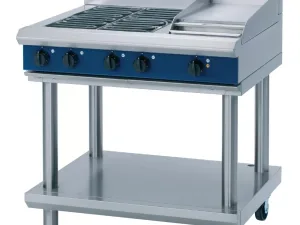 Blue Seal Evolution Cooktop 4 Element/ Griddle Electric on Stand 900mm E516C-LS - islandcatering