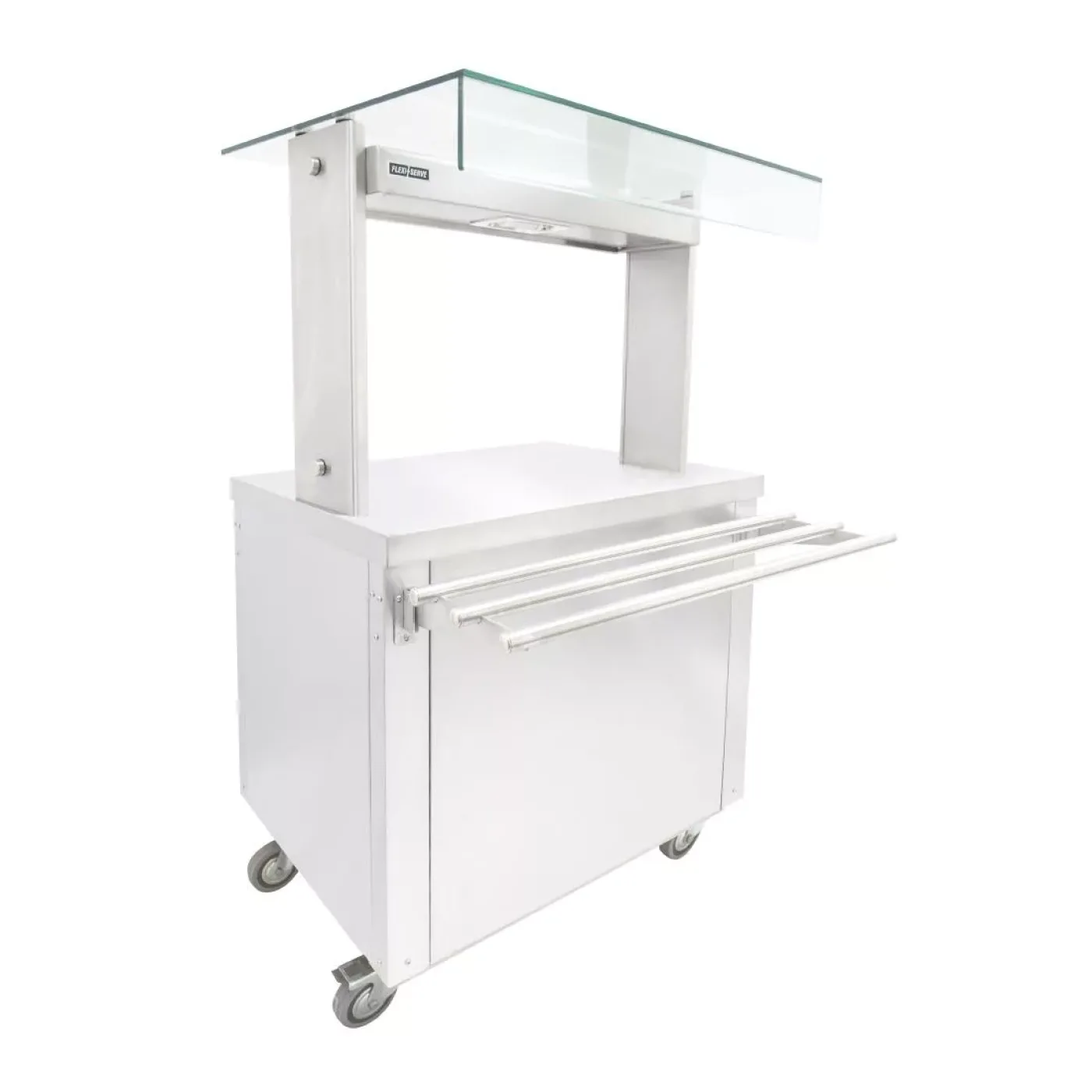 Parry Flexi-Serve Ambient Cupboard with Plain Top and Led Illuminated Gantry FS-A2PACK - islandcatering - 3