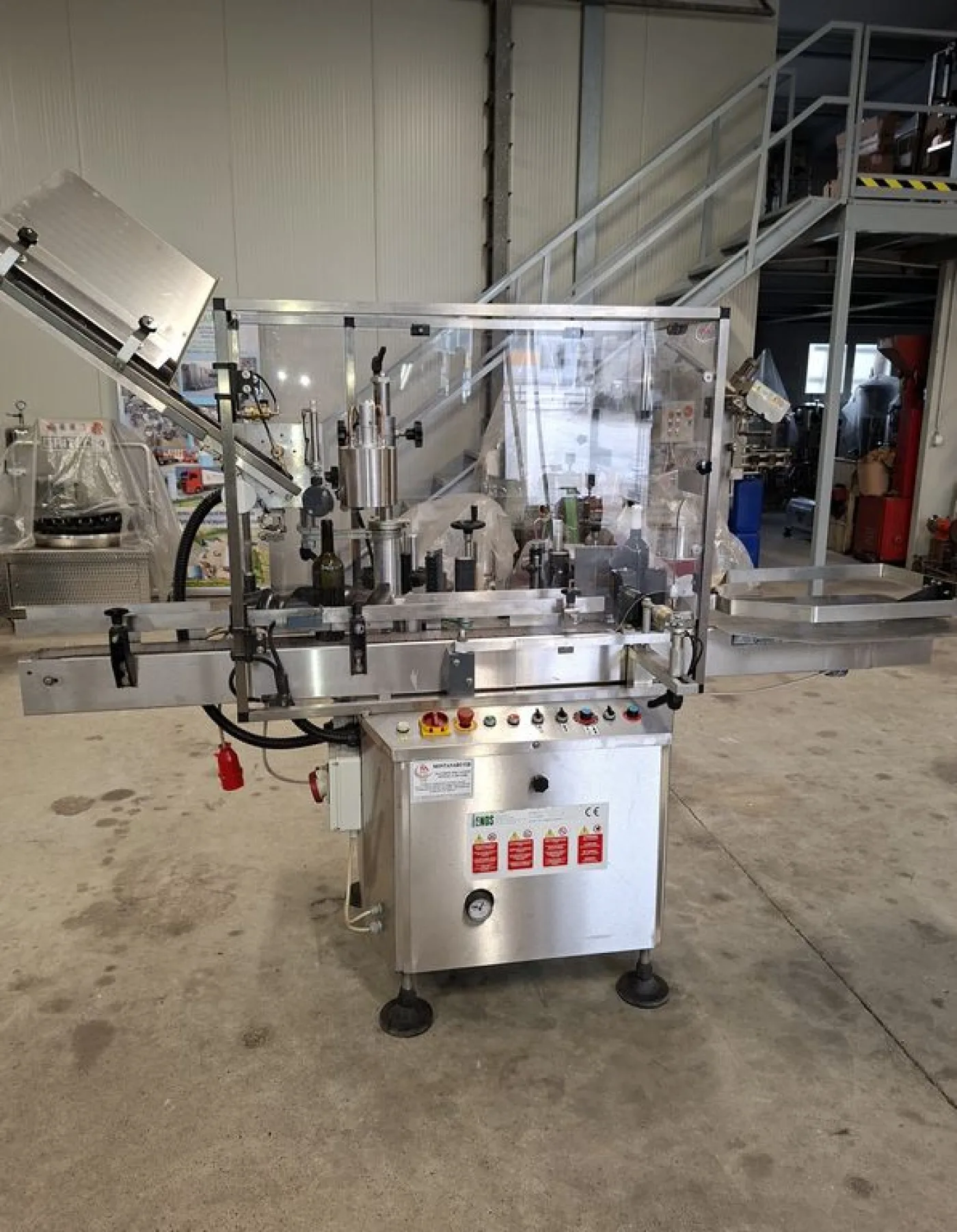 ENOS ADHESIVE LABELLING MACHINE, MODEL PIÙ, WITH 2 STATIONS, SECOND HAND MACHINE - 1