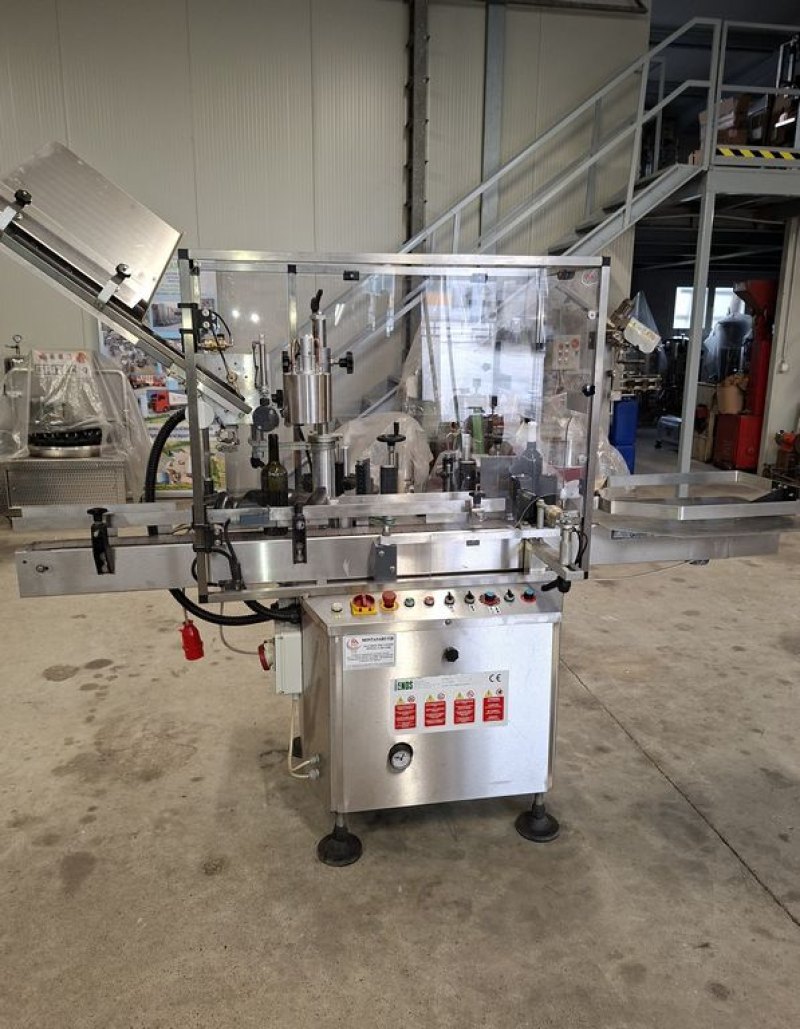 ENOS ADHESIVE LABELLING MACHINE, MODEL PIÙ, WITH 2 STATIONS, SECOND HAND MACHINE