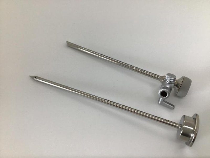 Trocar and Sheath 3mm Diameter Hi-Flow Valve with one Luer Lock Stopcock by 100mm