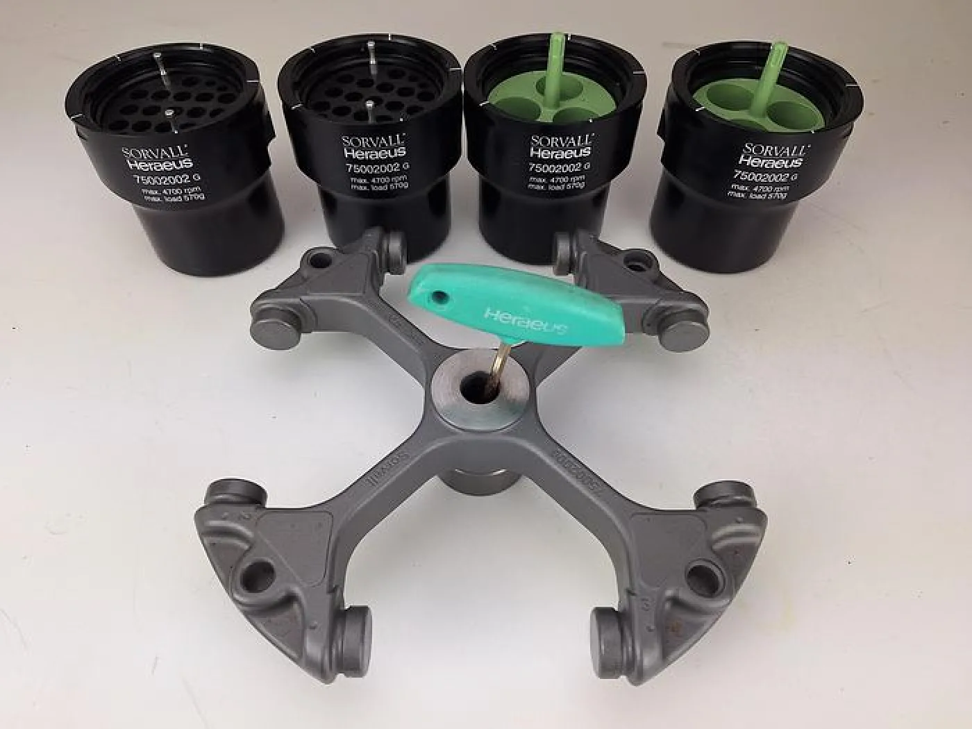 Sorvall Heraeus 75002000 Centrifuge Rotor with Buckets - 7