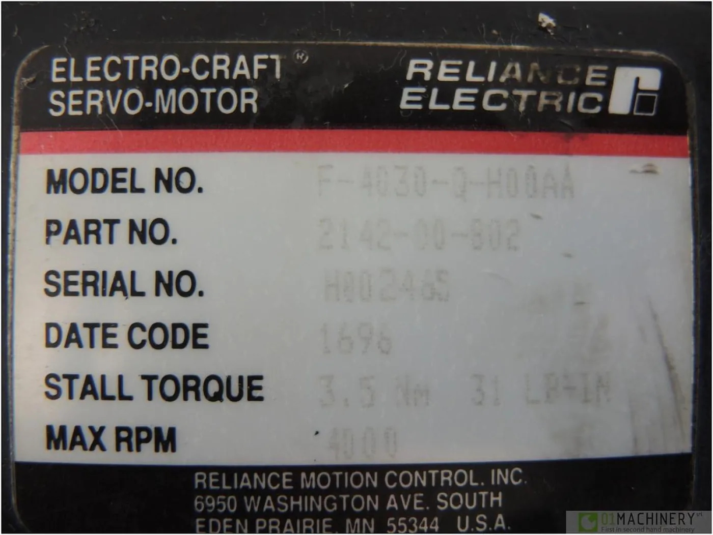 1996 ELECTRO CRAFT F-4030-Q-H00AA AI1525 - 6
