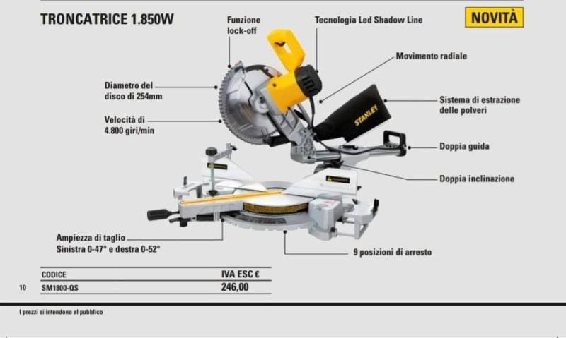TRONCATRICE DEWALT MOD. SM1800-QS