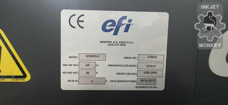 2015 EFI VUTEk GS3250LX Ultradrop