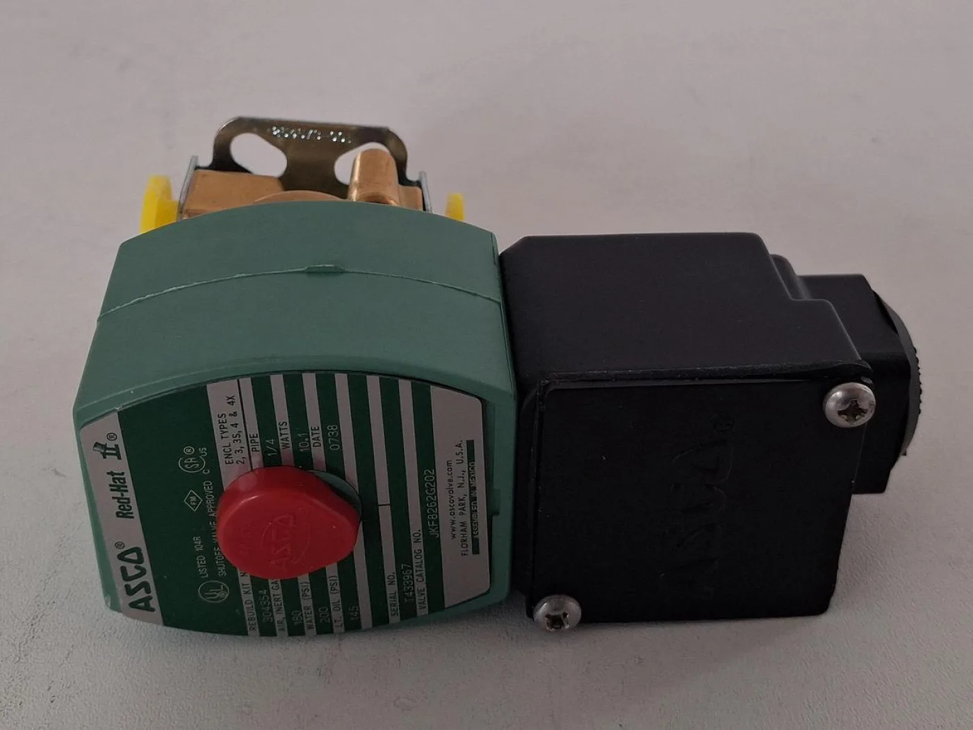 ASCO RedHat II Magnetventil 1/4" Messing 2/2-Wege - 1