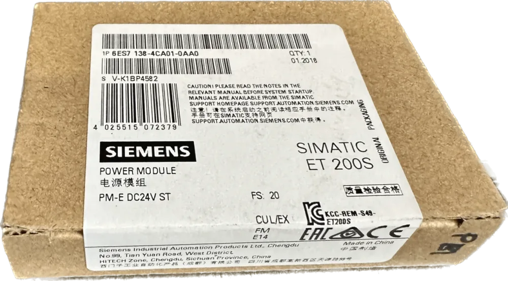 Siemens SIMATIC DP 6ES7 138-4CA01-0AA0