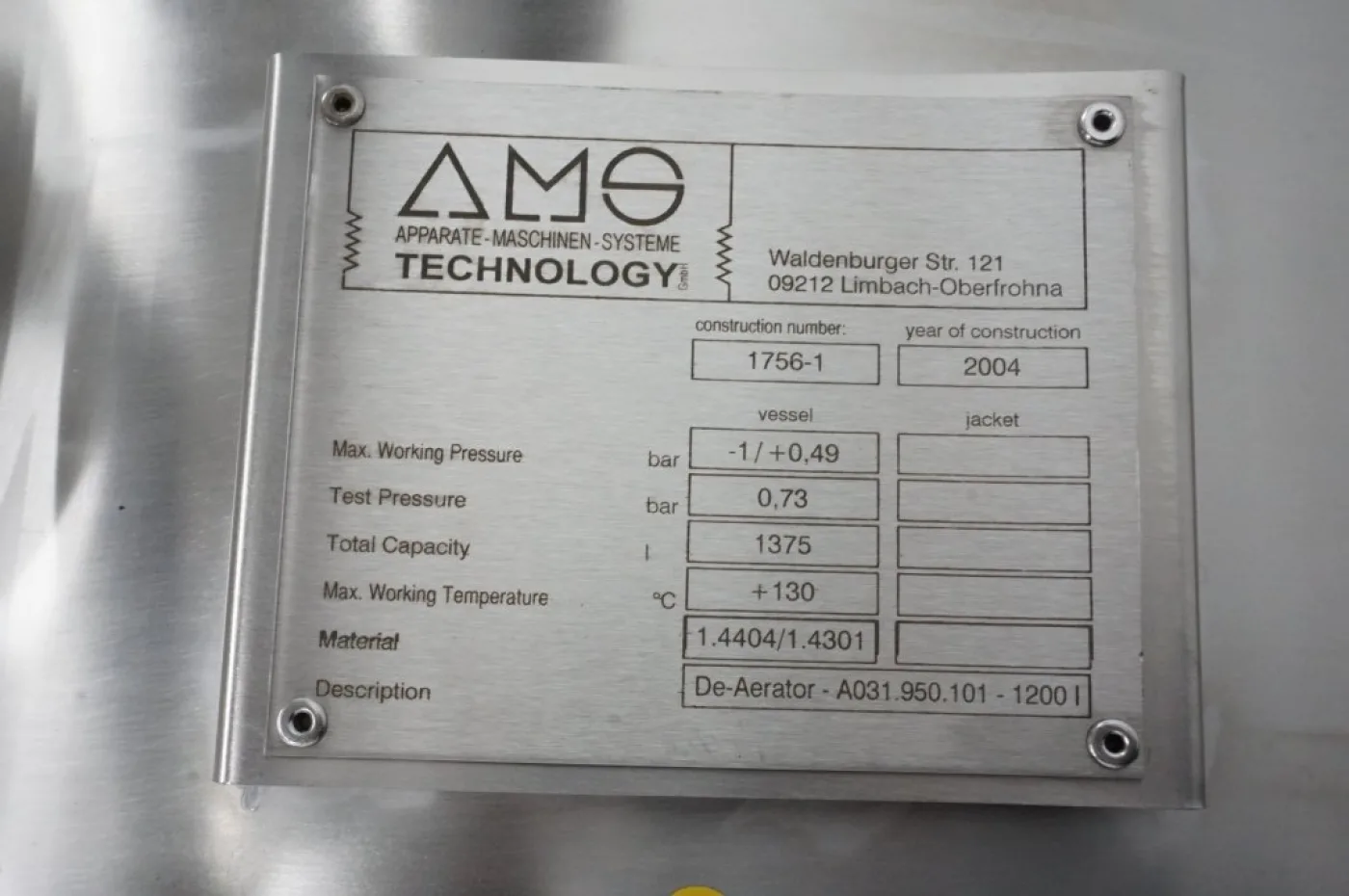 AMS 1375 Ltr - Stirring vessel - 4