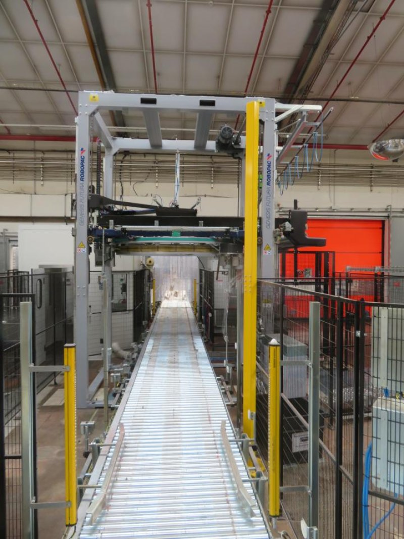 2022 Robopac Robopac Genesis Futura HS High-Speed Automatic Stretch Wrapper With Wrapping Machine- Packing Area
