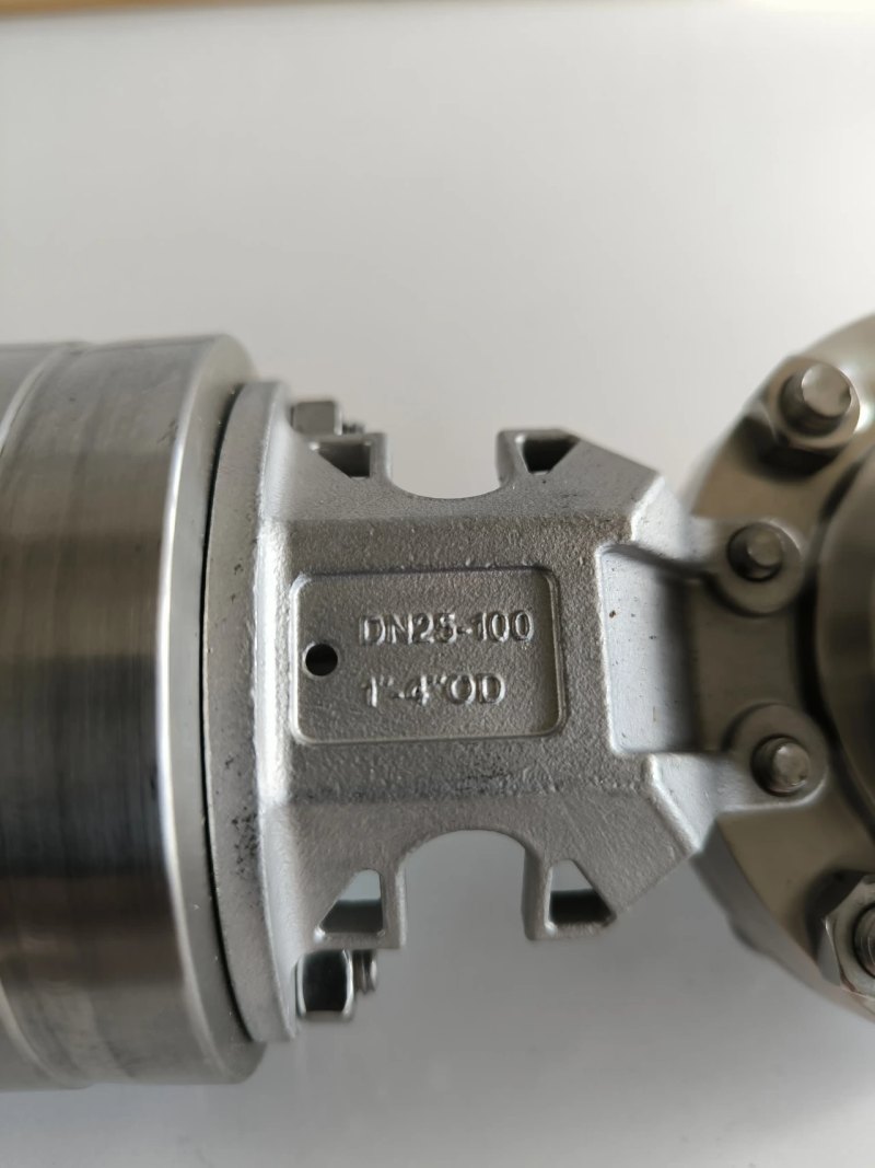 BUTTERFLY VALVE STAINLESS STEEL 316L WITH PNEUMATIC ACTUATOR GEA 7330 ATEX