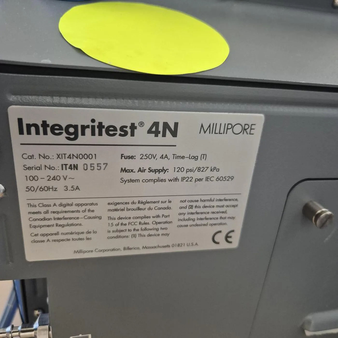 Milipore Dichtheitsprüfgerät für Filterintegritätstests Integritest® 4N - 3
