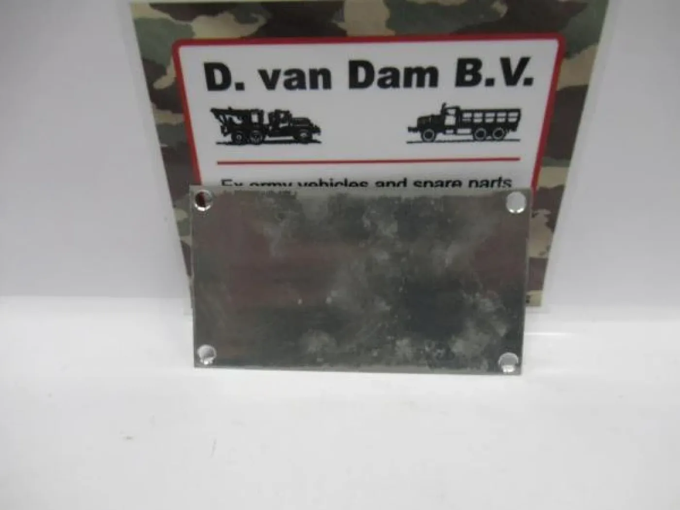 Data plate, shipping - 2