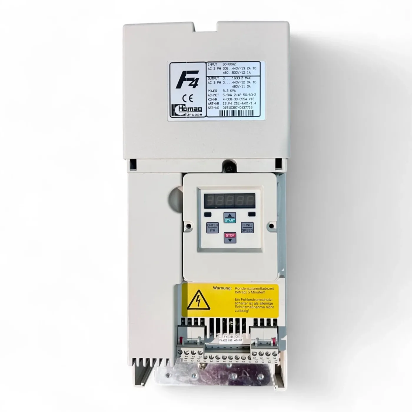 HOMAG KEB Frequenzumrichter COMBIVERT F4 13.F4.C1E-4A01.1/4 für 5,5 kW 400 V 50/60 Hz 4-008-39-0554 V16 - 3