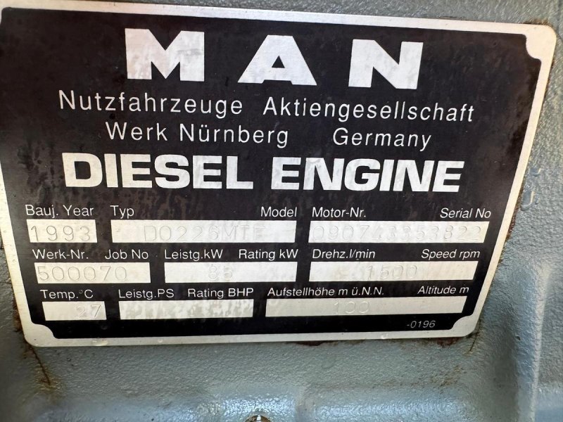 MAN D0226MTE / AEM DIESEL GEN.SET 63KVA