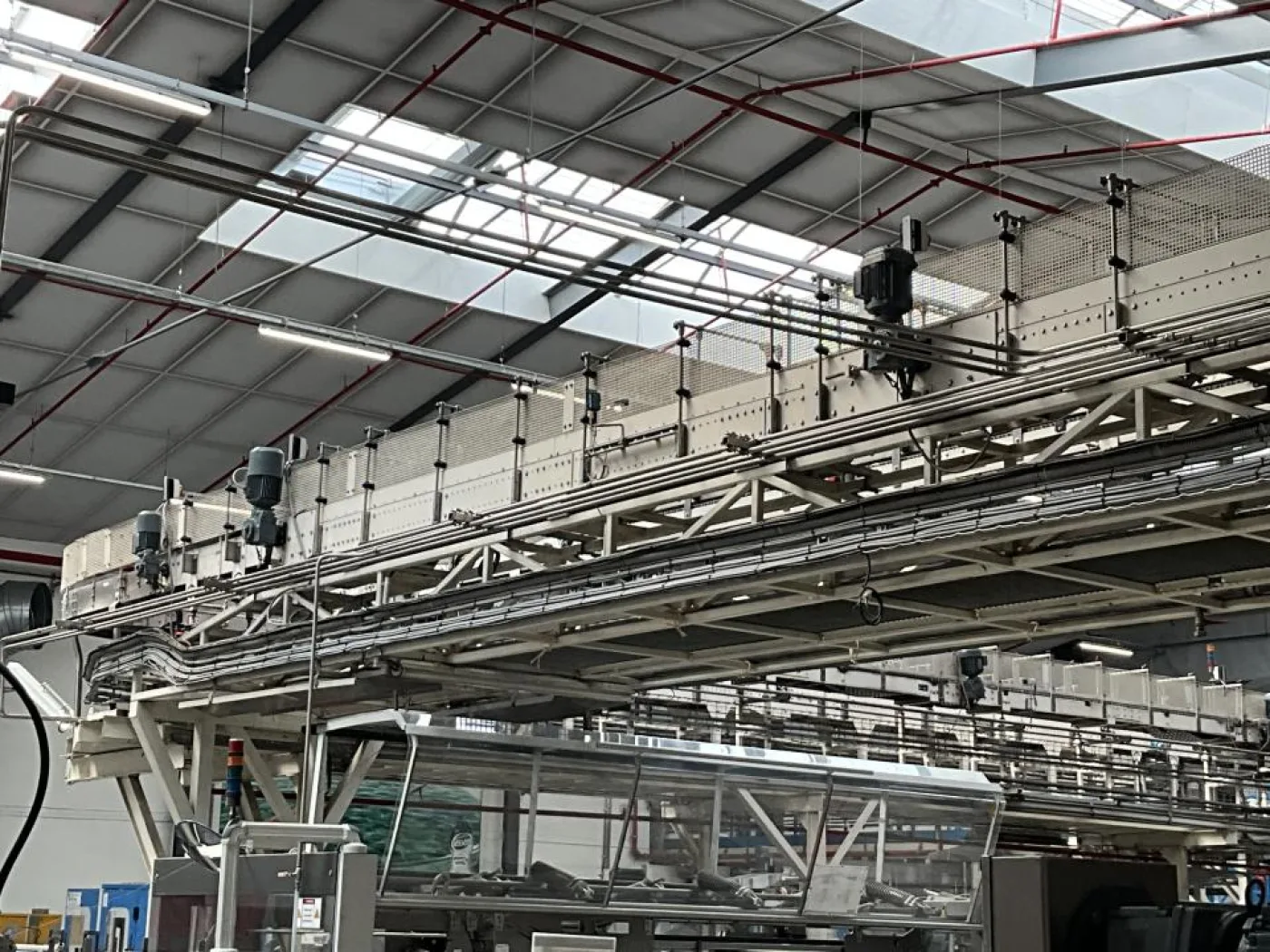 Sipac Sipac and Anduze Overhead Convoyeur Belt from Spiral Elevator to Palletiser - Line 1 - 4