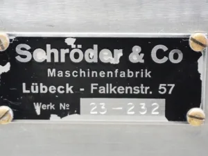 Schröder Kombinator - Scraped surface heat exchanger