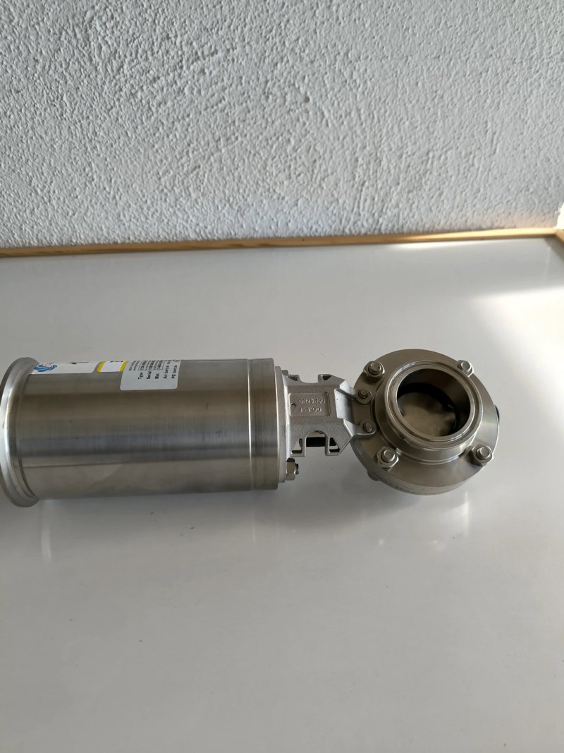 BUTTERFLY VALVE STAINLESS STEEL 316L WITH PNEUMATIC ACTUATOR GEA 7330 ATEX