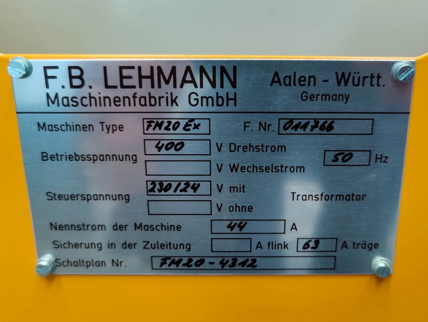 Lehmann FM 20 Ex - Sand mill - 2