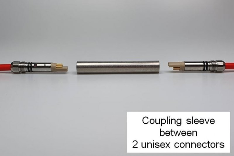 Coupling Sleeve between Unisex Connectors